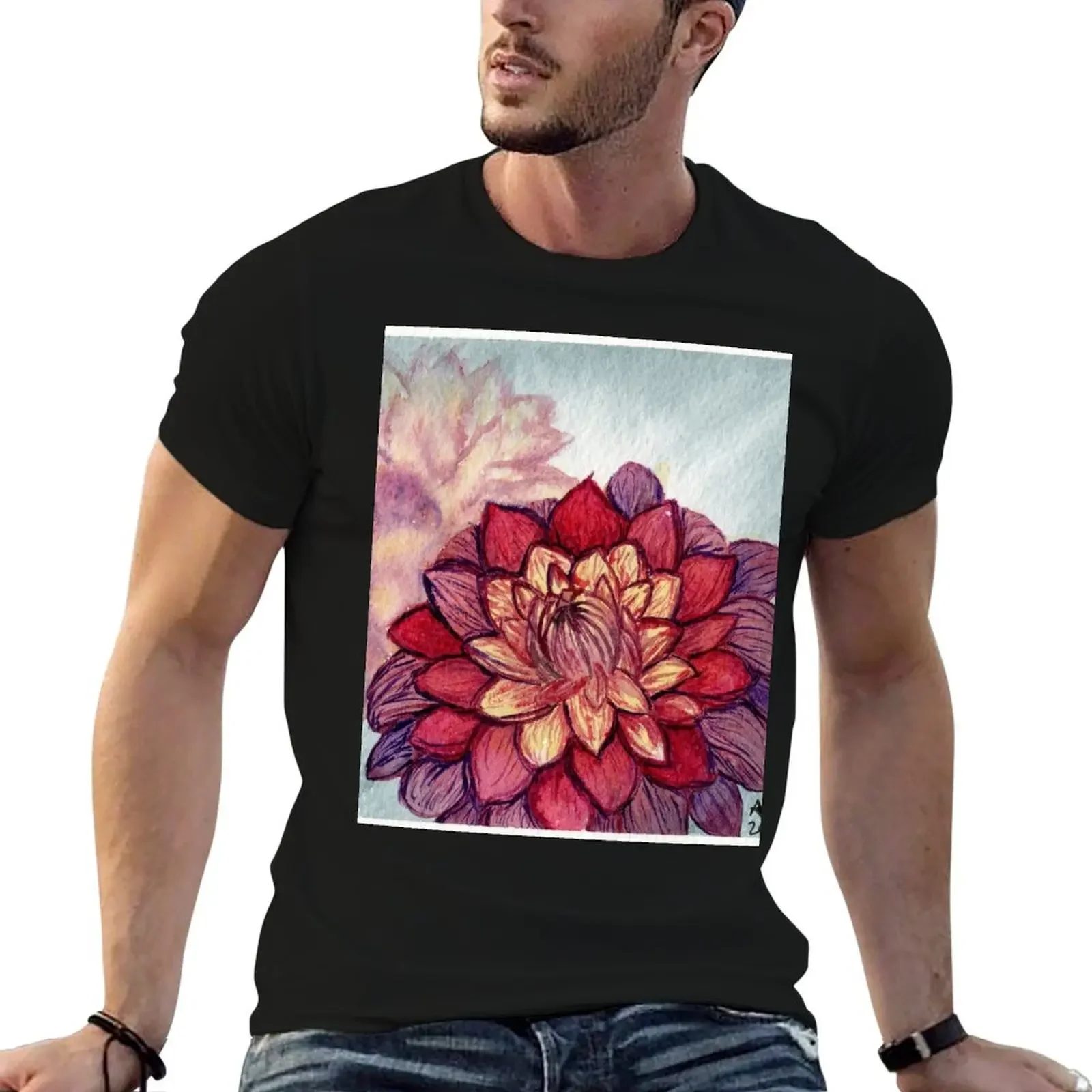 

Monthly Mini November 2023 - Dahlia T-Shirt new edition man clothes customs design your own funny t shirts for men