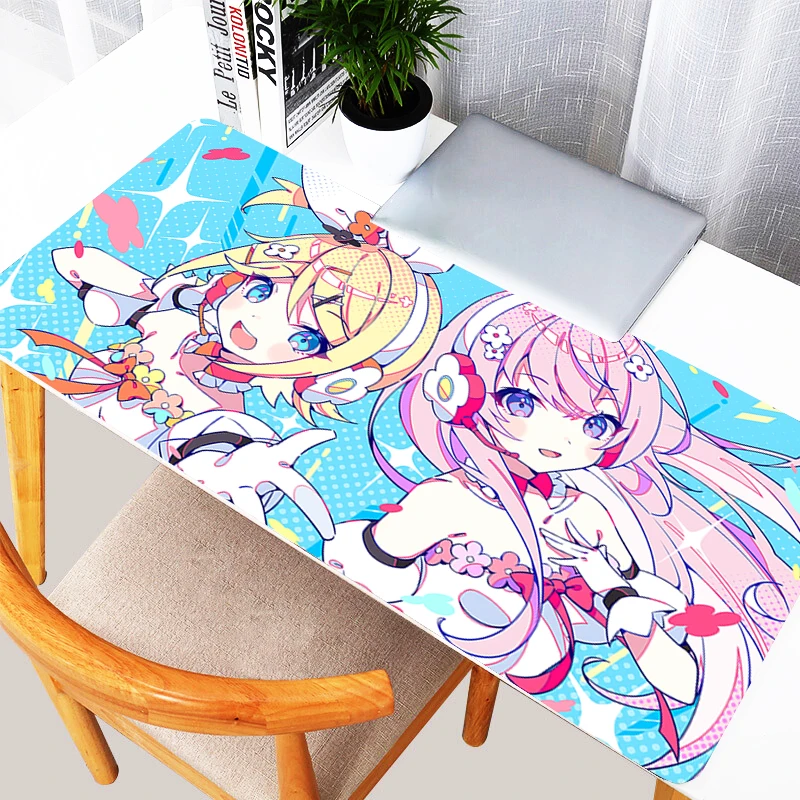 Mouse Pad Anime Girl HD Print Mousepad Project Sekai Stage Nightcord Keyboard Pad Laptop Gaming Mouse Mat PC Kawaii XXL Desk Mat