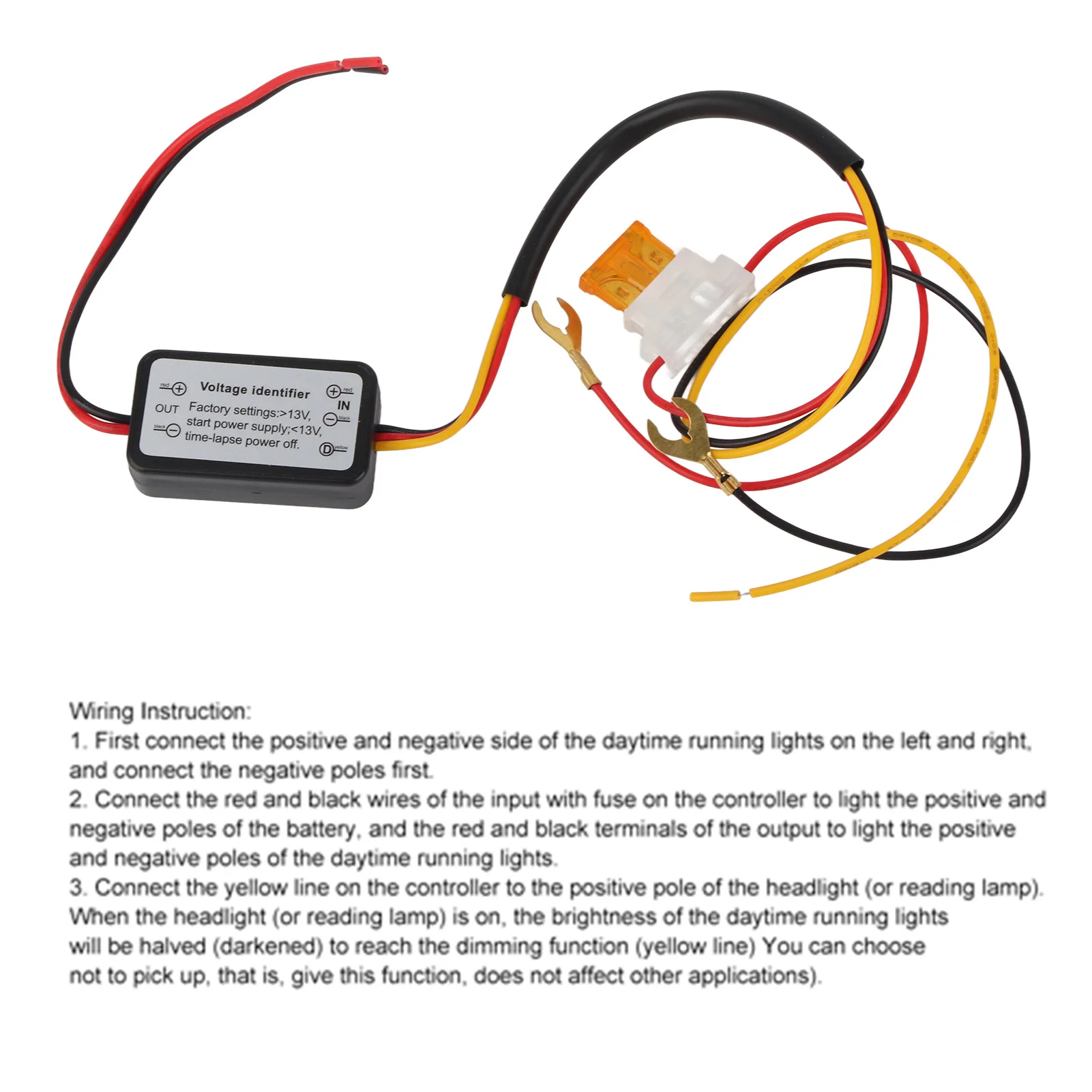 DRL Dimmer Auto Car LED Daytime Running Light Relay  Automatic On Off Controller Waterproof Smart LED Running Light Dimmer