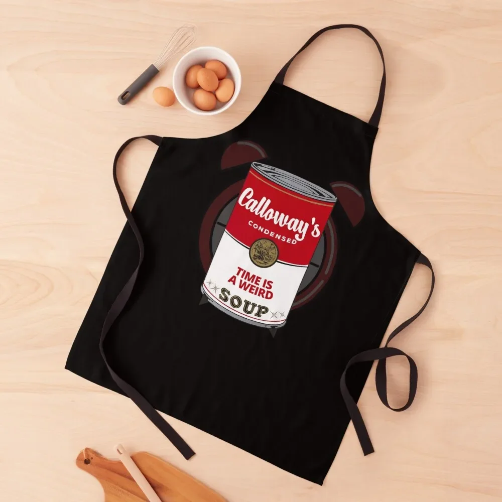 Time Is A Weird Soup | ATime Is Quote Apron For Nail Stylist Women's Home Clothes Apron