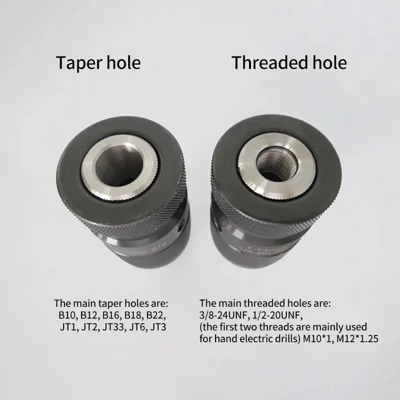 2025 newest  automatic lathe drill chuck 16 mm 13mm chuck drill B10 B12 B16 B18 B22 Self Tightening Drill Chuck Keyless Drilling - Image 5