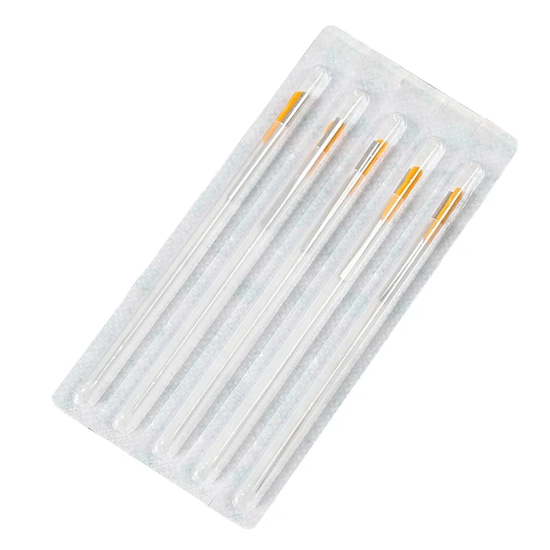 ZhongYanTaiHe Disposable Micro Acupotomy Aluminum Handle 100pcs Sterile Acupuncture Needles with Tube Massage Small Needle Knife