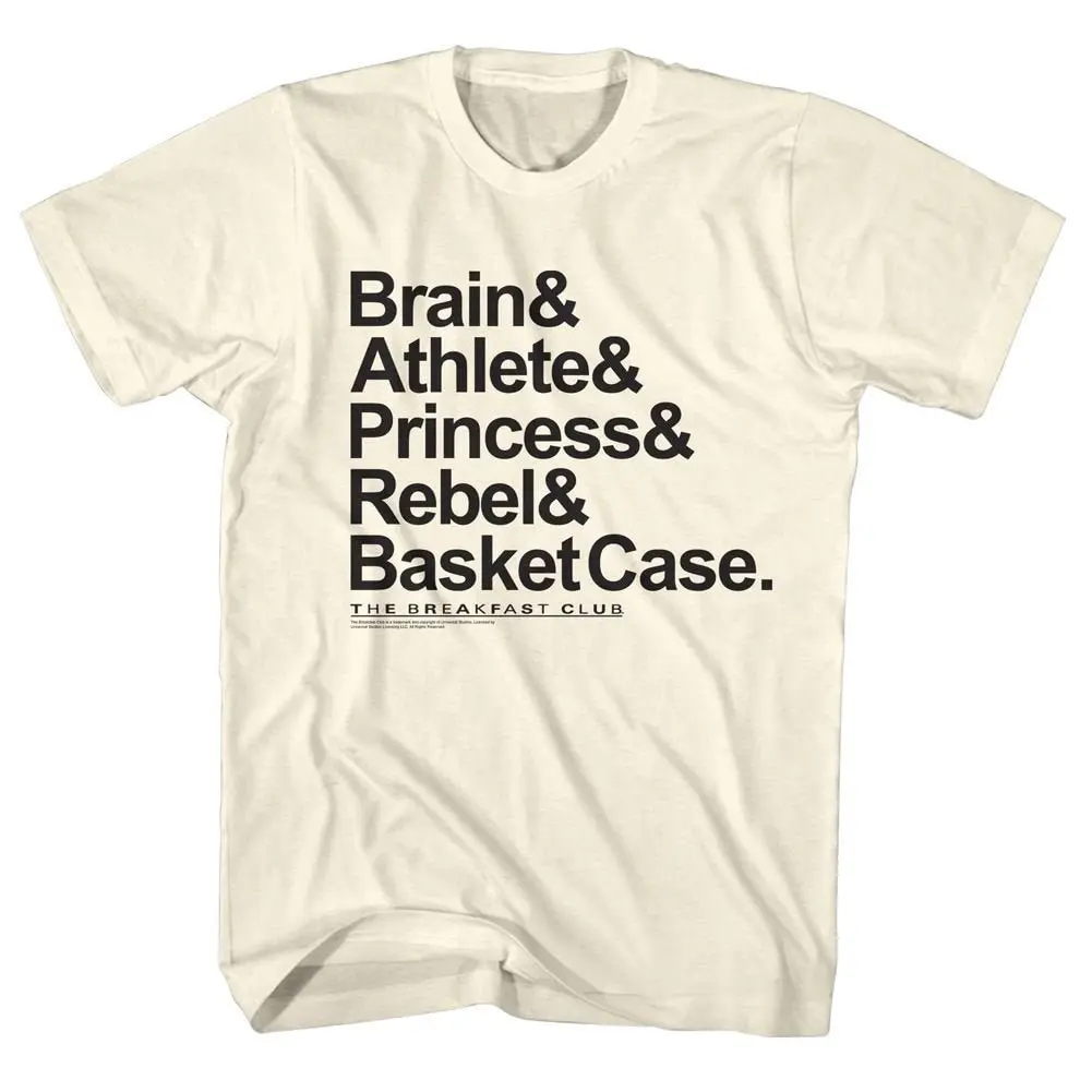 The Breakfast Club Nicknames Natural T Shirt