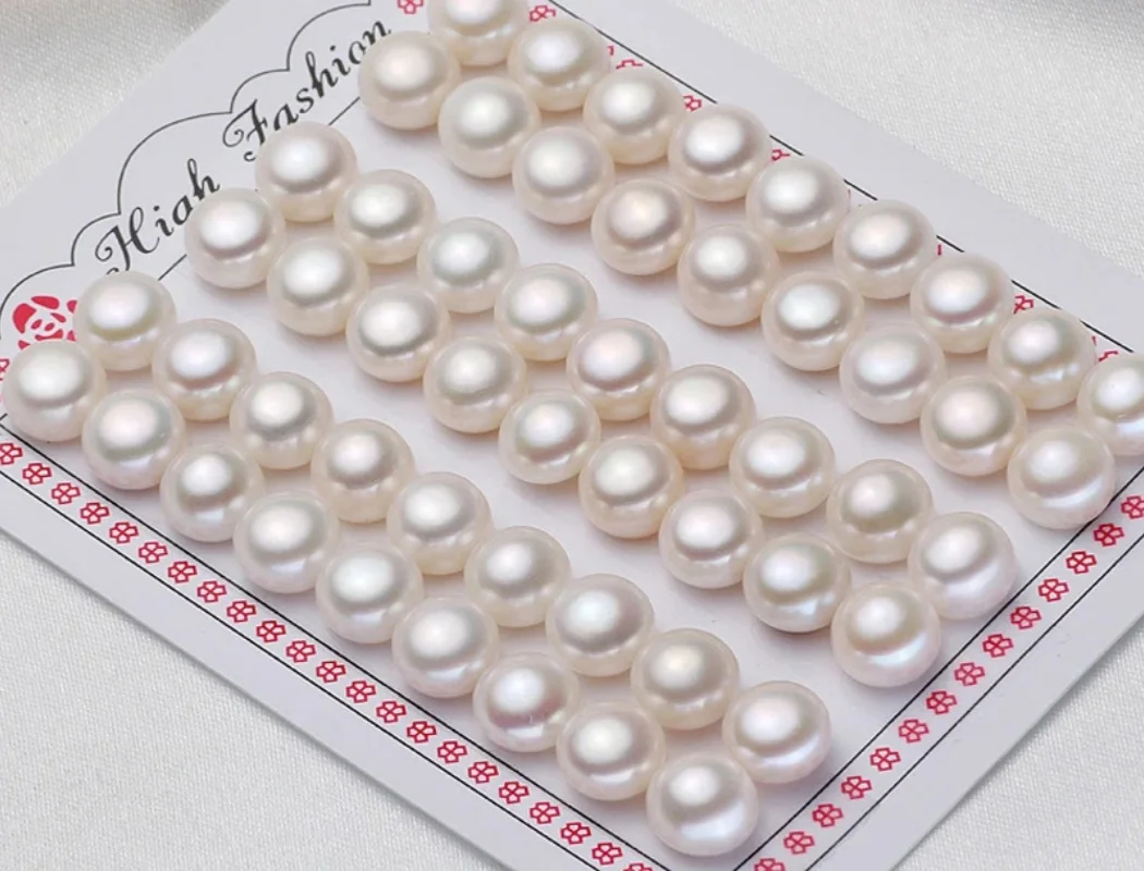 

Wholesale Price Natural Pearl Beads High Quality 2A 3A 4A Freshwater Button Pearls for Jewelry Making DIY Accessories