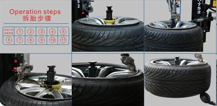 No Turntable No Crow Bar Speed Adjustable Automatic Tyre Changer