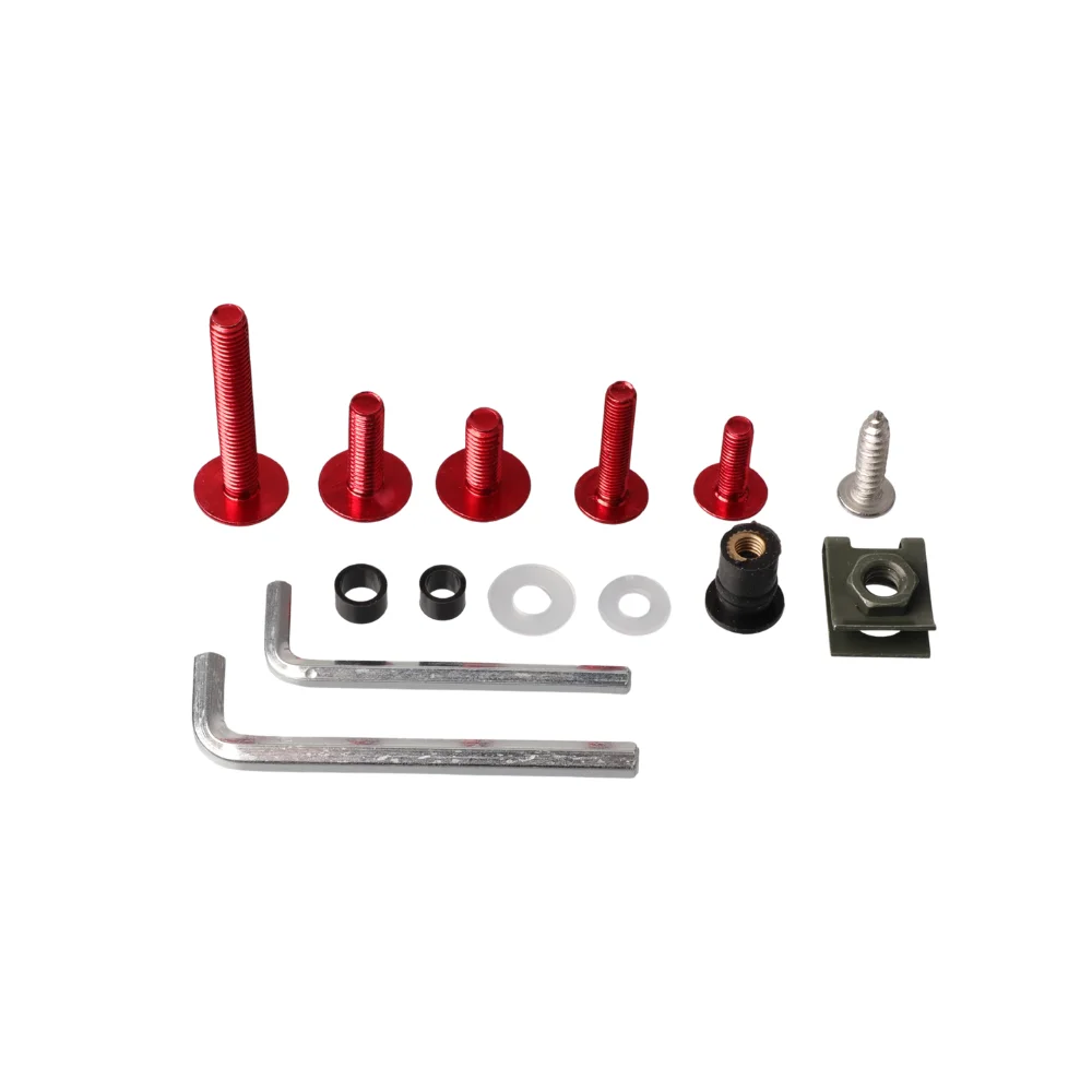 177 Stück M5/M6 Schrauben Motorrad Aluminium Verkleidungsschrauben Windschutzscheibenschrauben für Honda Kawasaki YAMAHA BMW SUZUKI CBR600RR 900RR – Detail 3