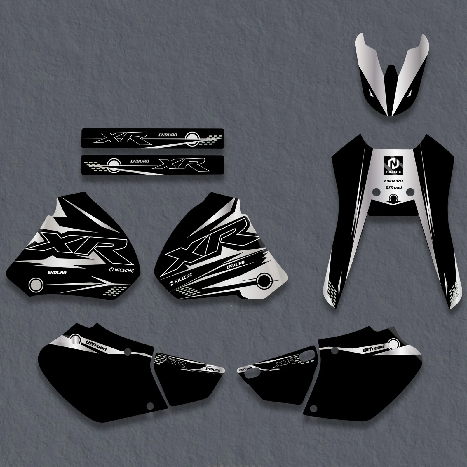 NICECNC For Honda XR250 XR400 XR 250 400 1996-2004 2003 2002 2001 2000 Motorcycle Graphics Background Decal Sticker Customize - Image 6