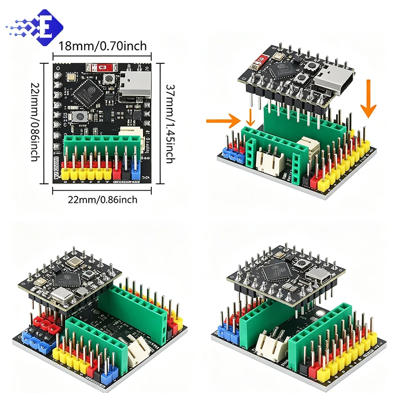 Ultra-small Esp32-c3 Supermini Risc-v Iot Board With Expansion Board Ieee802.11 Wifi Ble5 Module Rich Io Ports Support Lithium