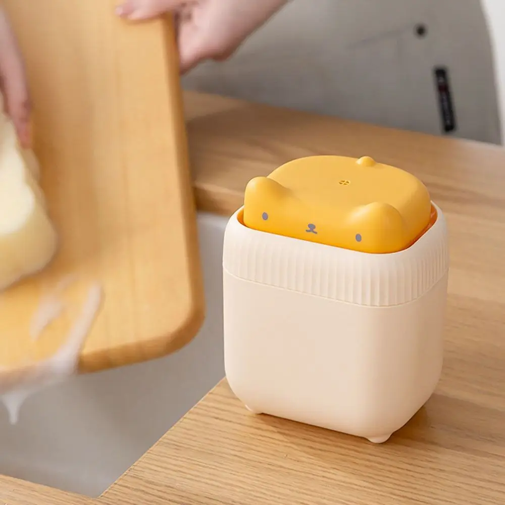 Independent Draining Cat Shape Soap Dispenser Large Capacity Manual Liquid Hand Soap Container Non-slip Refillable