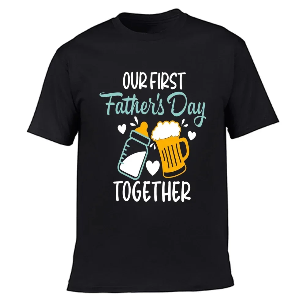 Our First Father\'s Day Daddy Baby Family Matching Clothes Tops Dad Boys Girls Holiday Party Outfit Papa T-shirt Baby Bodysuits