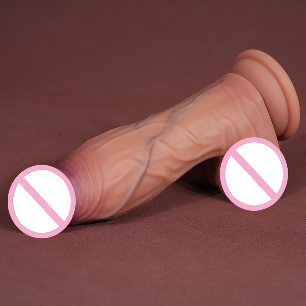 Realistic Silicone Dildo Soft Penis Anus Dilator Stimulate Vagina Butt Plug Female Masturbator Sex Products Phallus Sex Toys 18