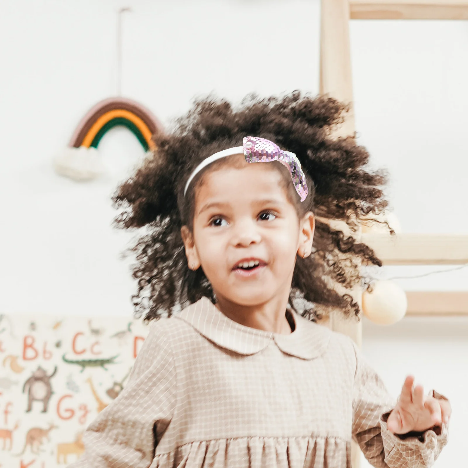 

Милая повязка на голову с хвостом русалки и блестками для детей, легкая удобная одежда для девочек, подарок на вечеринку, повязка на голову с русалкой, милая повязка на голову для детей