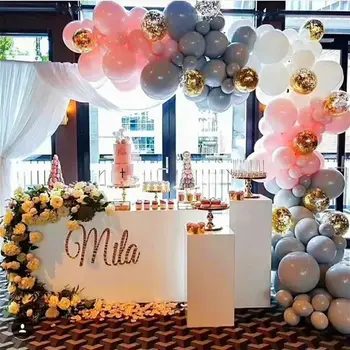 3條5米氣球鏈絲帶,帶圓點,適用於婚禮、派對、生日、畢業典禮背景裝飾、氣球鏈拱門配件 10 最佳銷售 畢業裝飾 - №6