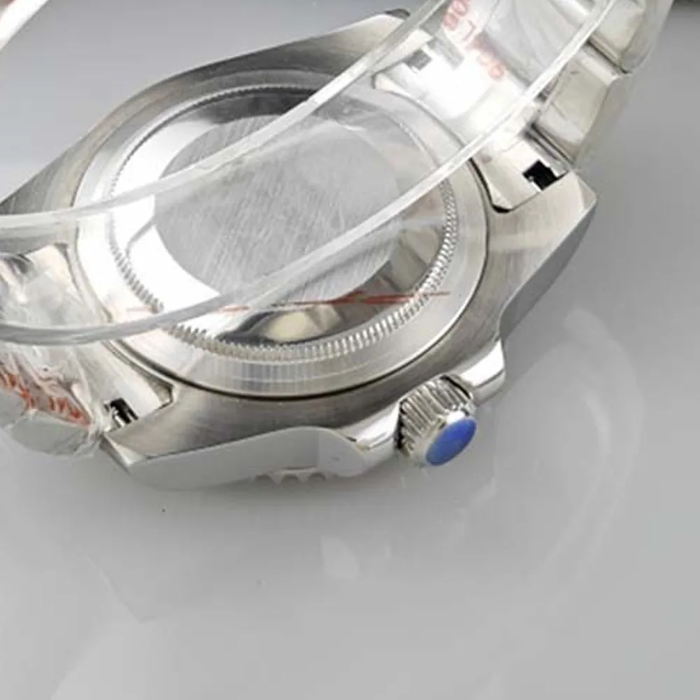 NH35 Case 40.4mm, Colored Crystal Bezle Flat Glass Steel Watch Case for NH34 NH35 NH36 Movement Watch Shell Fit 29- 28.5mm Dial