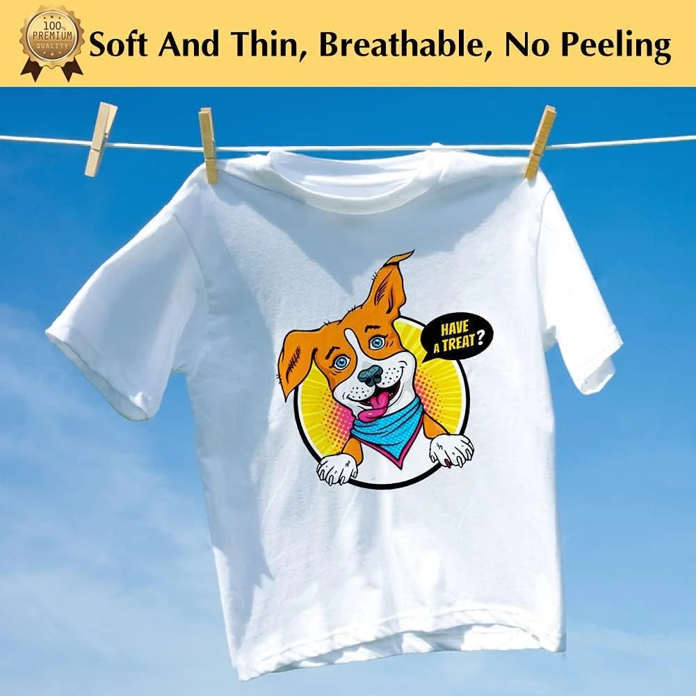 オリジナルデザインまたは写真を熱転写ステッカーにカスタマイズ - 衣類、DIY、洗濯可能なTシャツ、サーマルパッチ、DTFカラフルビニール