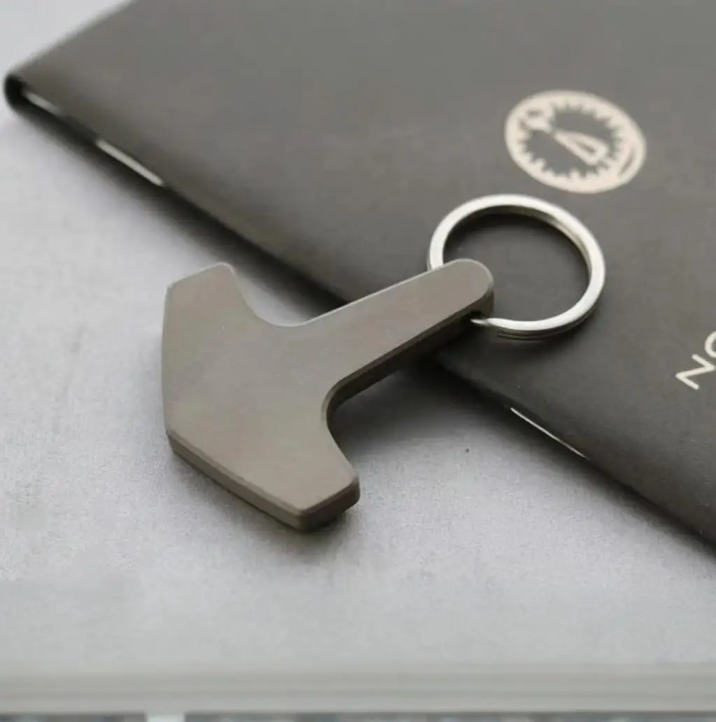 

1 Piece Titanium Alloy DIY Paracord Knife Bead Key Chain Necklace Pendants Zipper Head Multi Purpose Outdoor EDC Tools