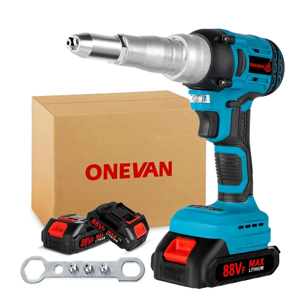 20000N 720W Brushless Electric Rivet Gun 2.4~5.0mm Cordless Rivet Nut Gun Drill Insert Power Tools For Makita Battery