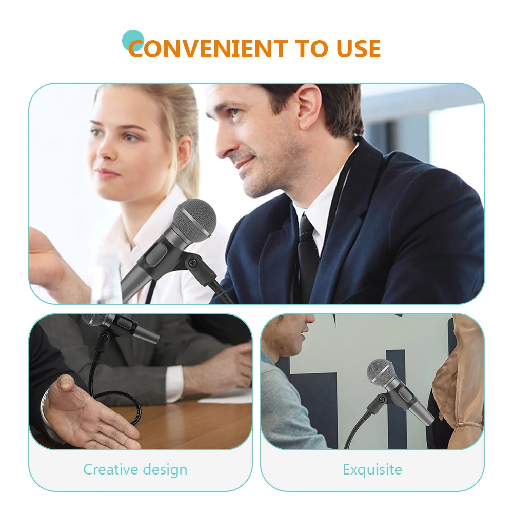 

Microphone Stand Flexible Hose Mic Holder Adjustable Universal Bracket Iron Mount For Recording Live Performance