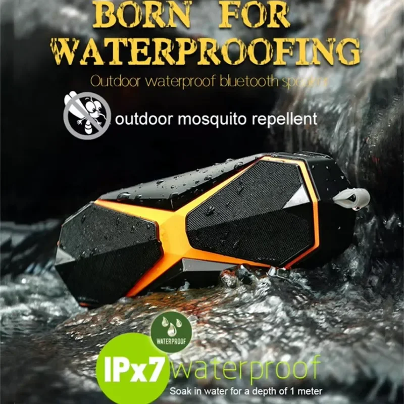 IPX7 Waterproof Shower BlueTooth Speaker Silicone Outdoor Super Bass Anti-Mosquito Audio Big Sound Speakers With Hands-free Call