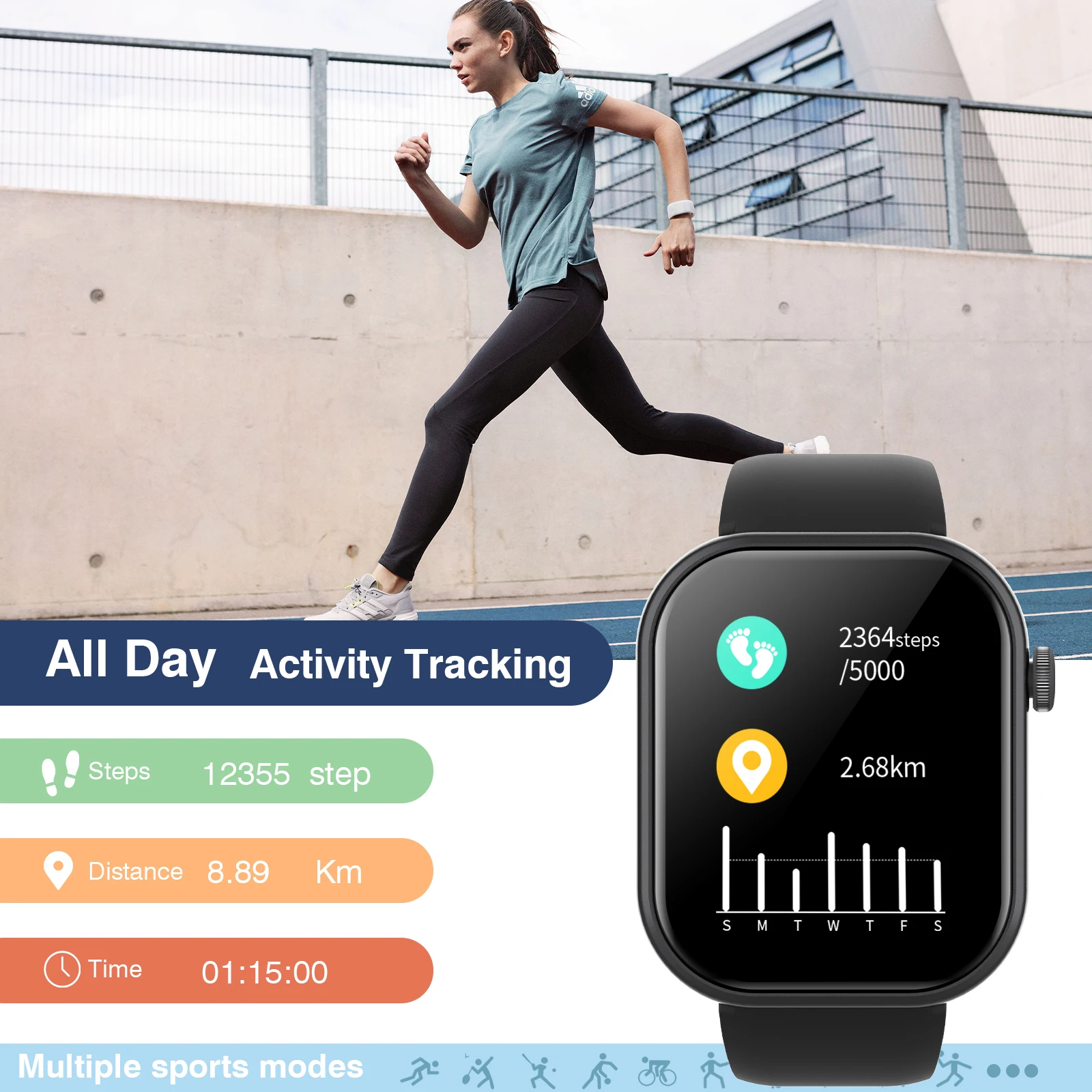 Reloj inteligente, llamada/esf - Smartwatch Watches Wallpaper reseña y precio
