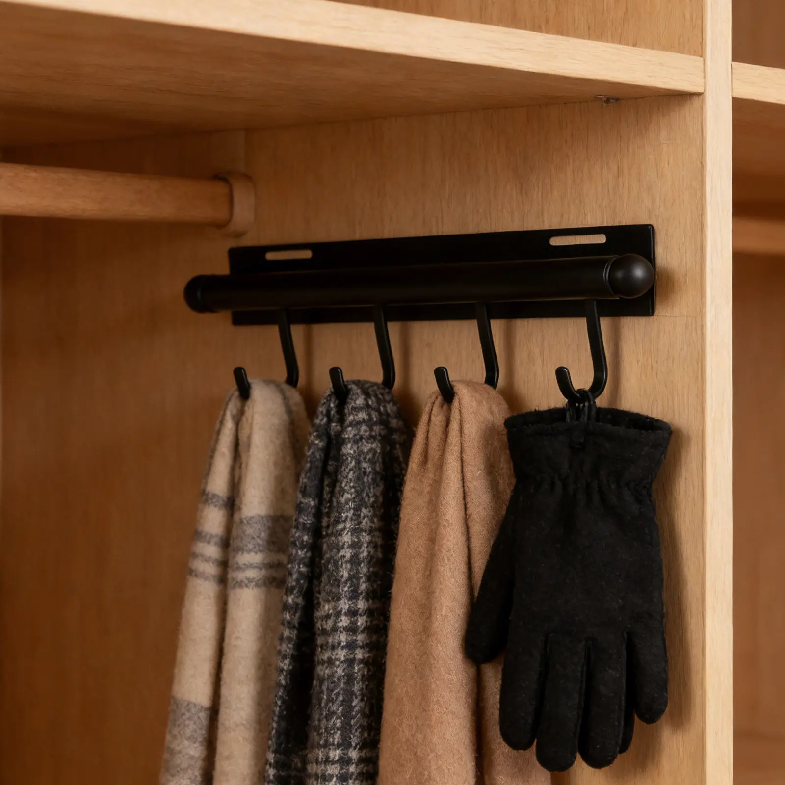 

Выдвижная телескопическая штанга-органайзер для шкафа, экономящая пространство, для хранения одежды