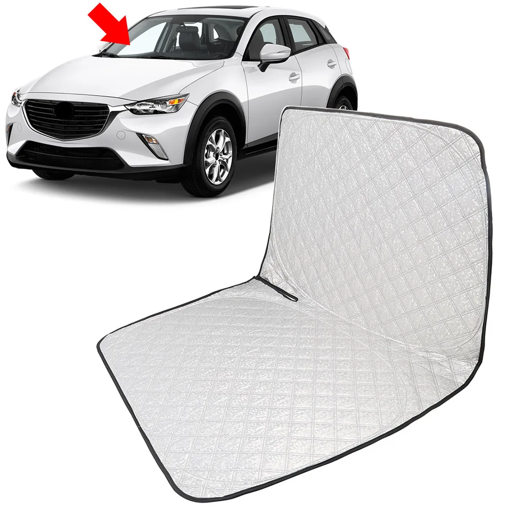 

Car Foldable Front Windshield Sun Shade Visor Protector Custom For Mazda CX-3 16-21 Wear Resistant