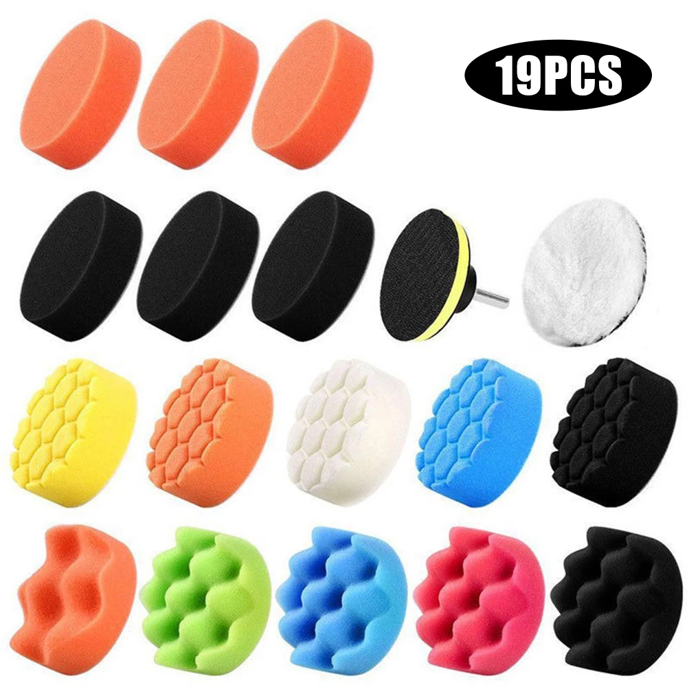 3-inch car beauty polishing wheel sponge polishing and waxing plate car cleaning and maintenance products