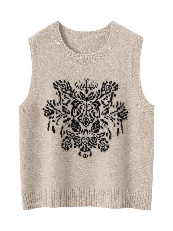 2025, neuer Damen-Kamerer-Pullover, rund, gestrickt, Weste, lockerer Oulder-Pullover, Wärme, Thermo-Herbstsaison, Soli...