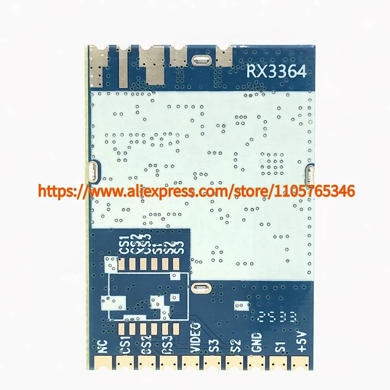 1pcs 100% Original RX3364 3.3GHz Analog Wireless Audio and Video Receiving Module FPV VRX 3060-3500MHz