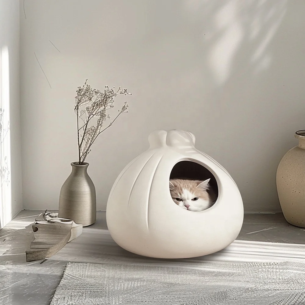 

2024 Creative High Quality Premium Cat Nest Unique and Interesting Pet Furniture Bun Shape