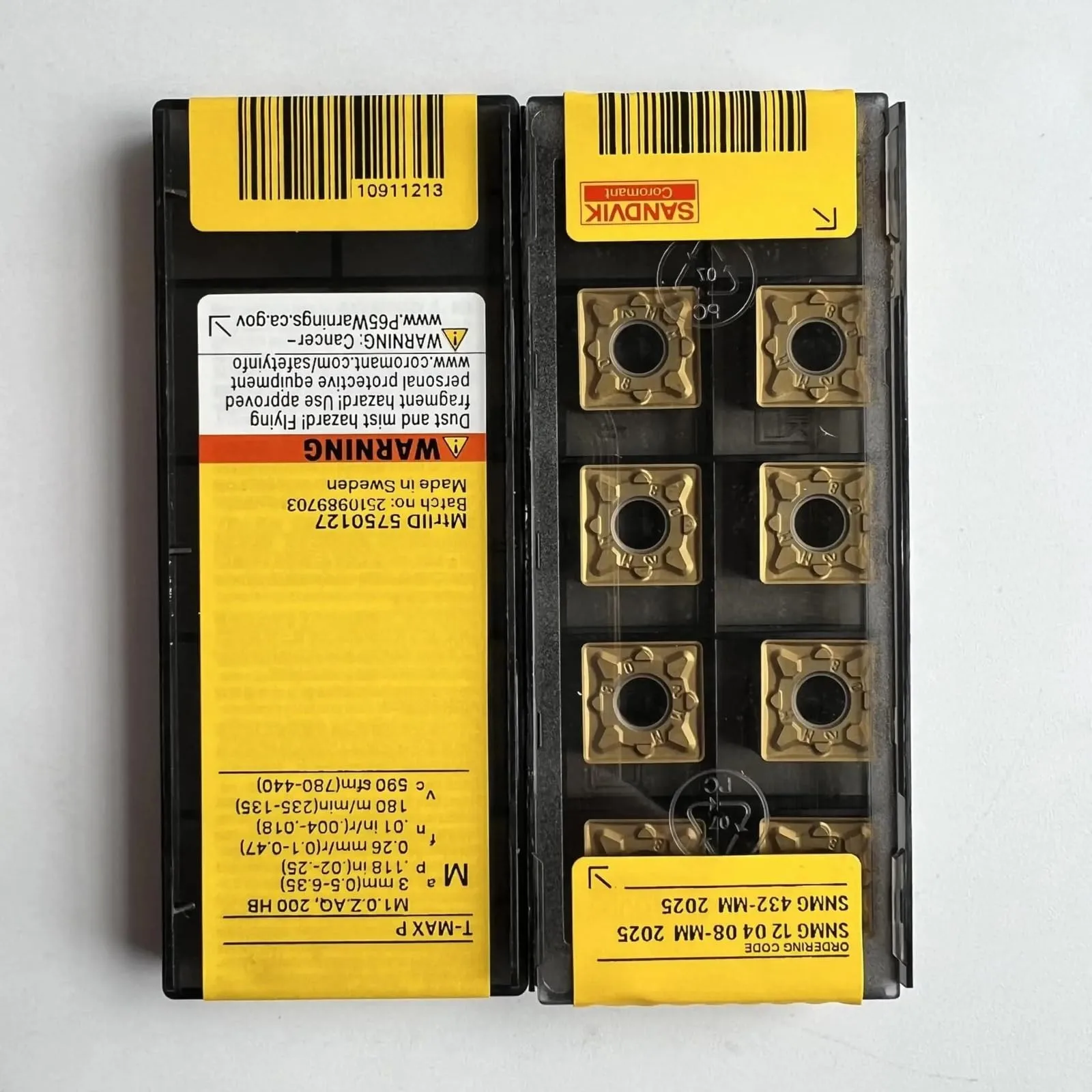 

Original SANDVIK / SNMG120408-MM 2025 / Hard alloy CNC Blade 10 Pcs