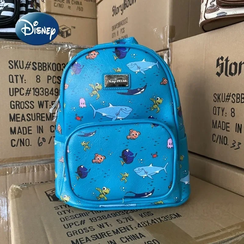 Disney mini mochila impermeável para mulheres, mochila bonito dos desenhos animados, bolsa de escola infantil, marca de luxo original, nova moda