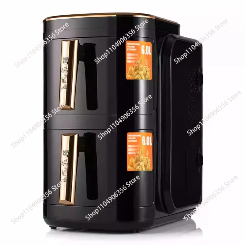 for Double-layer Air Electric Fryer Large-capacity Pan Household Multi-functional Intelligent Oil-free Smokeless Electric Fryer
