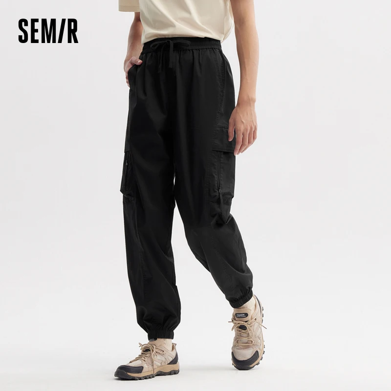 Semir Casual Pants Men 2024 Summer New Loose Sports Leg Jog Pants Simple Commuter Pants Cargo Style