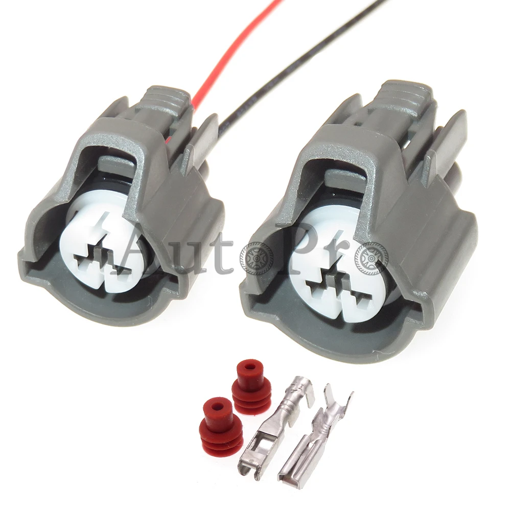 1 conjunto de 2 furos 6189-0533 auto plástico habitação à prova dwaterproof água soquete automóvel conector montagem do carro elétrico fiação selado plug