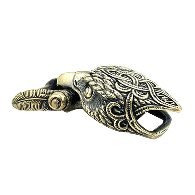 

ABVH-3X EDC Outdoor Tool DIY Accessories For Bracelet Weaving Paracord Multifunction Buckle Brass Eagle Head