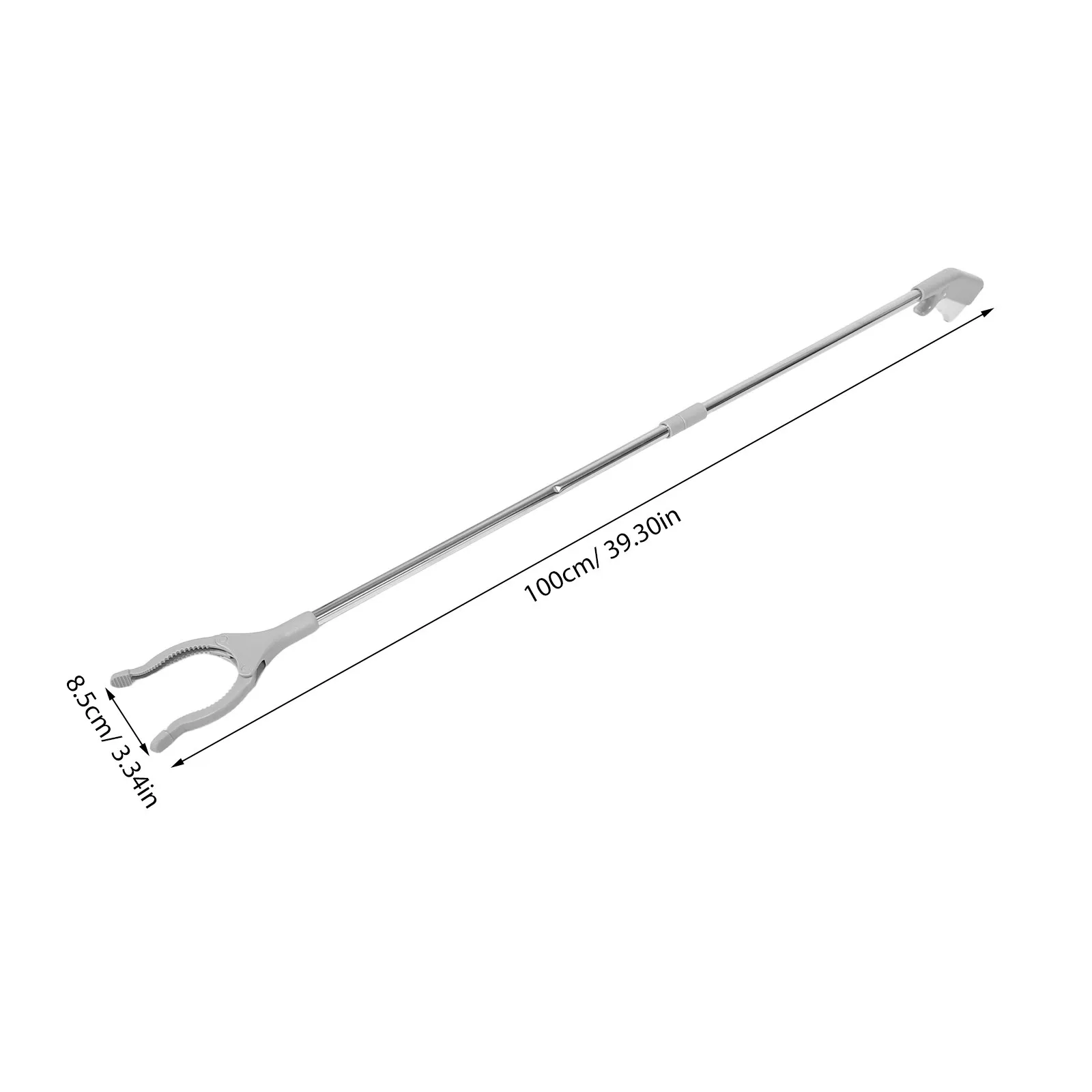 2Pcs Foldable Reacher Grabber Trash Picker Rubbish Picker Lightweight Steel Grabber Stick for Seniors Heavy Duty Litter Picking