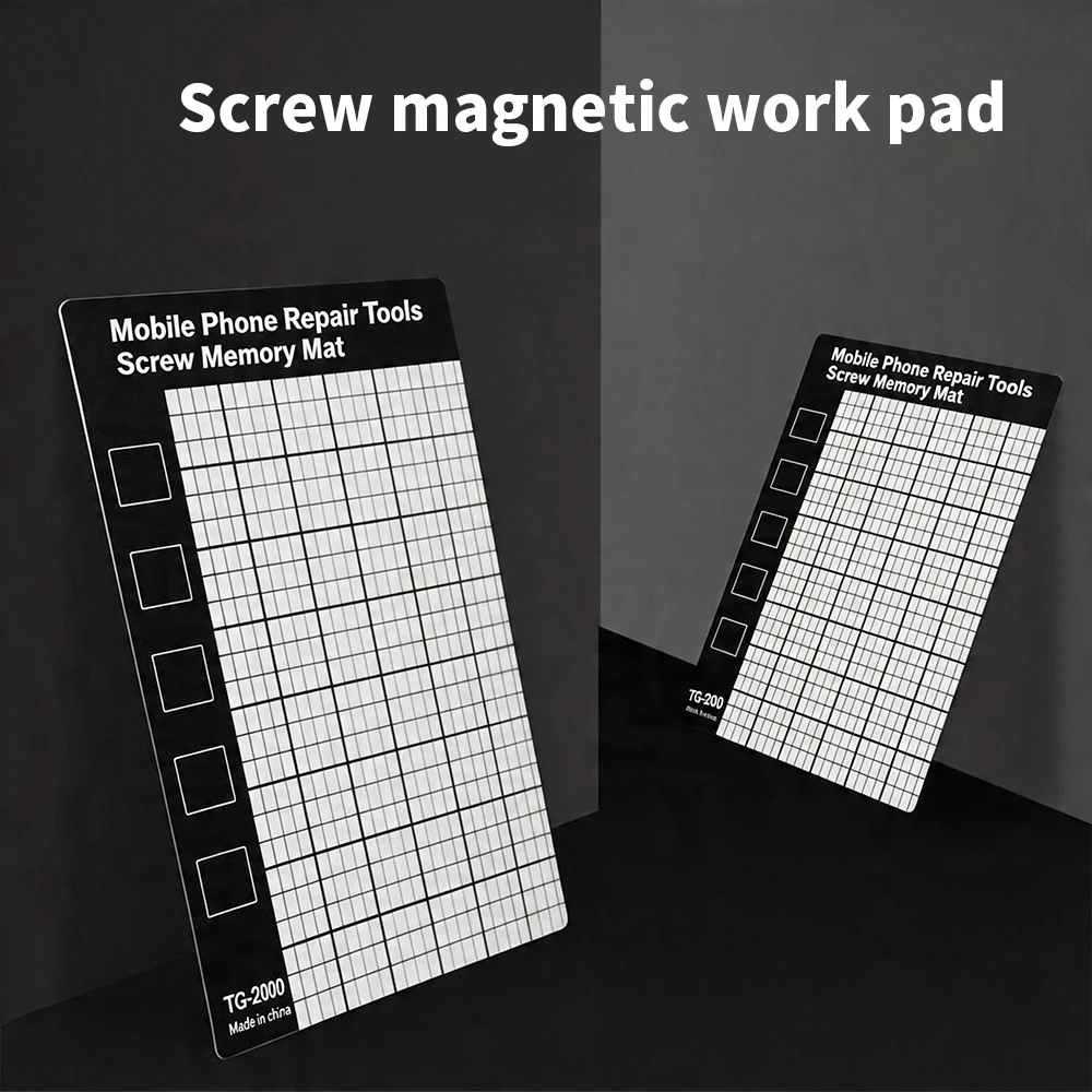 Magnetische Schraubenaufbewahrungsmatte Weiche Silikon-Reparaturunterlage für Handy Tablet Laptop Präzisions-Demontage Profi-Werkzeugset – Detail 6