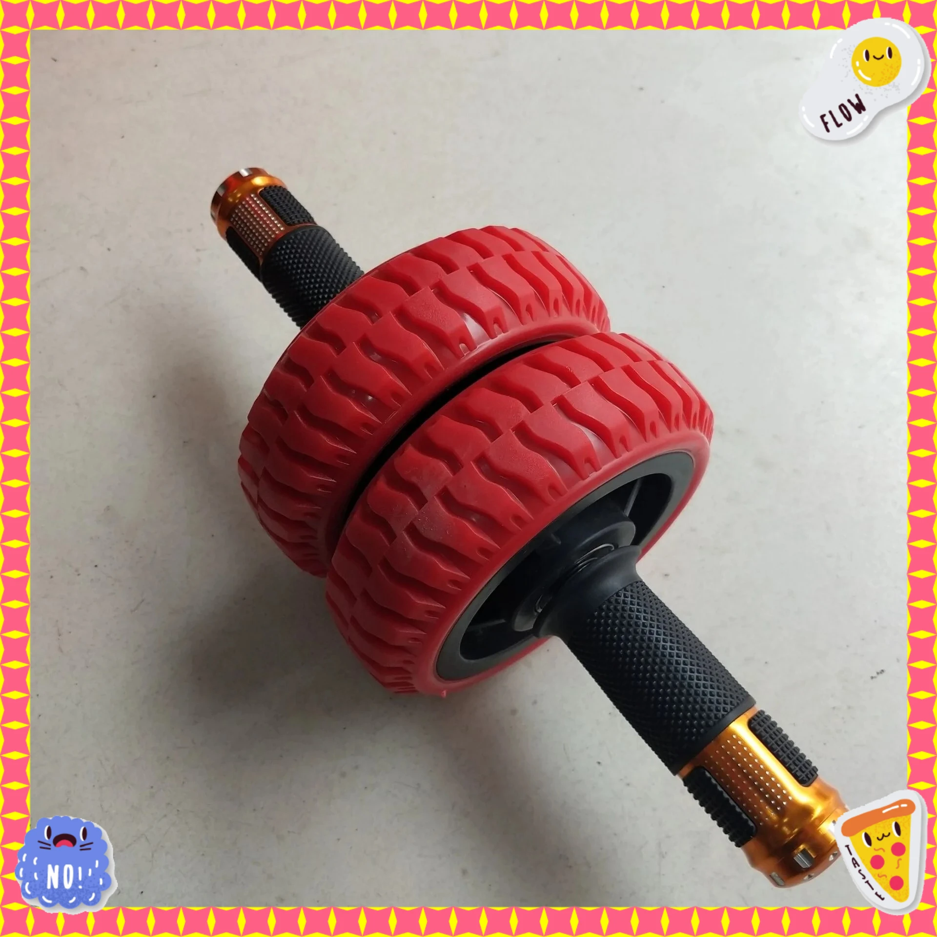 Nueva rueda Abdominal, rodamiento de rueda doble, rueda Abdominal, equipo de ejercicio de rizo para hombres y mujeres, rodillo para principiantes