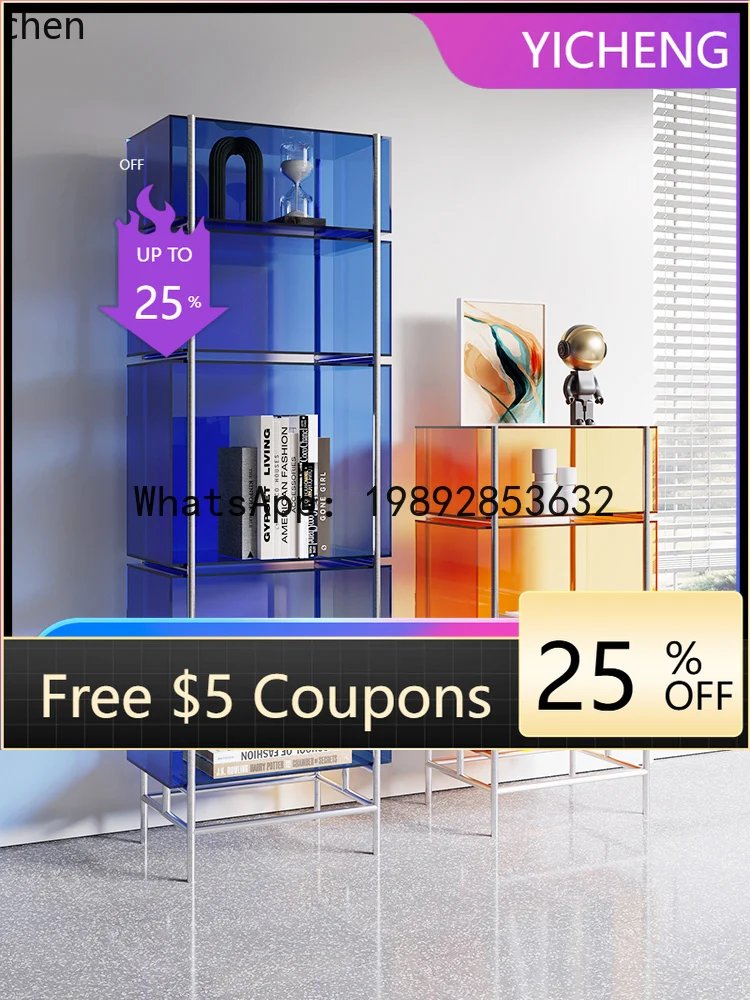 T26 Acrylic Bookshelf Figure Display Cinet Living Room Shelf Display Storage