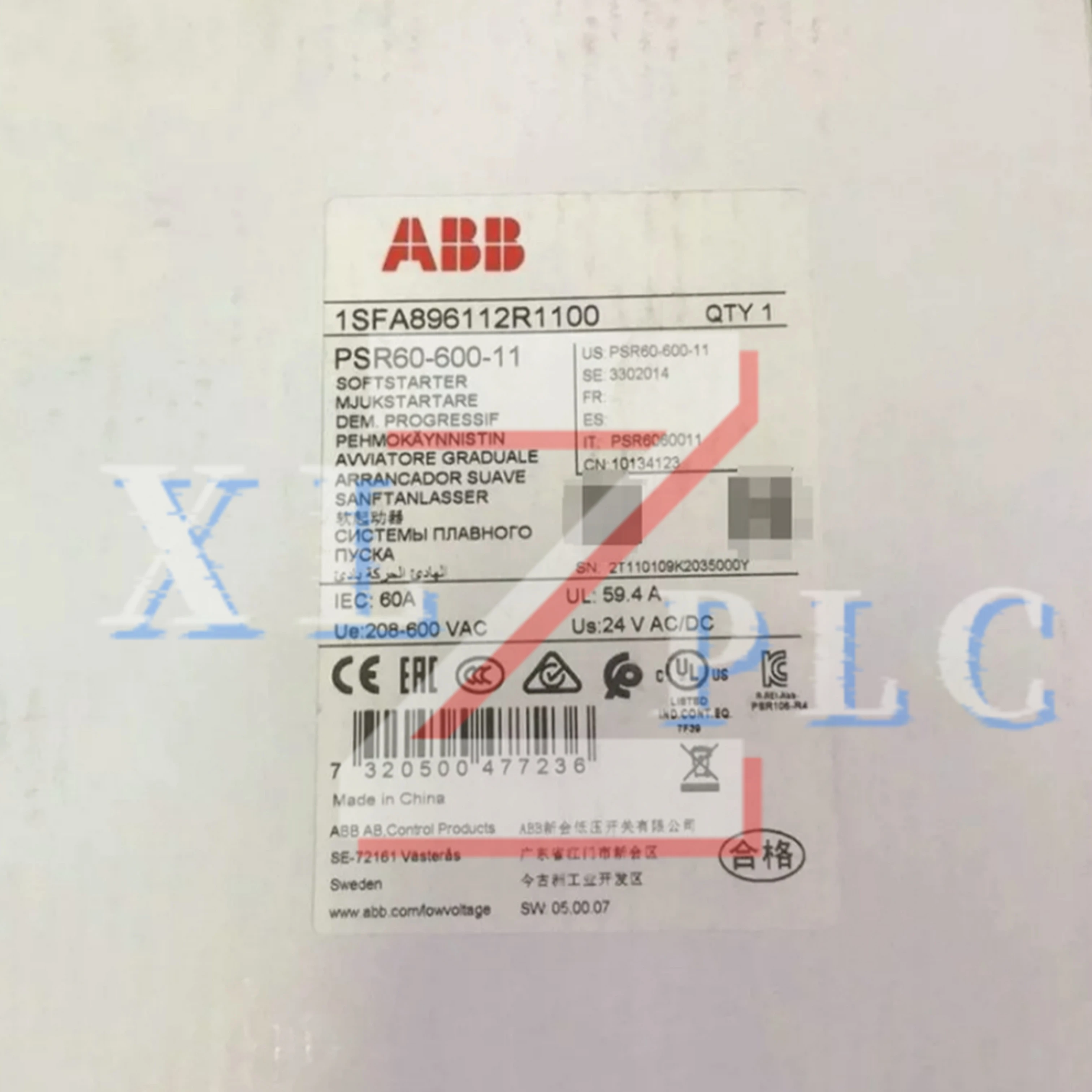 

Софт стартер новый оригинальный PSR60-600-11 PSR72-600-11 PSR85-600-11 PSR105-600-11