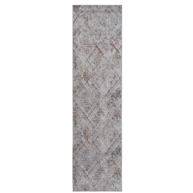 

Бежевый ковер с геометрическим рисунком Runner 2x8 футов для декора прихожей или гостиной