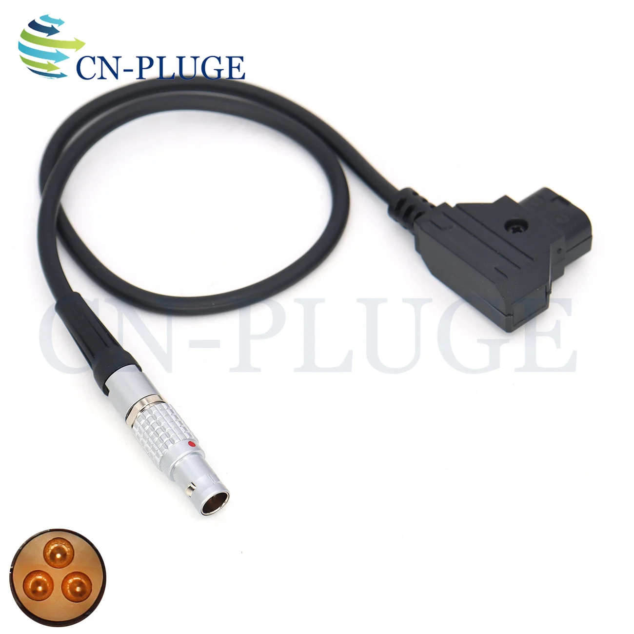 DTAP to 0B 3Pin For Teradek RT MDR.S Receiver Power Cord,