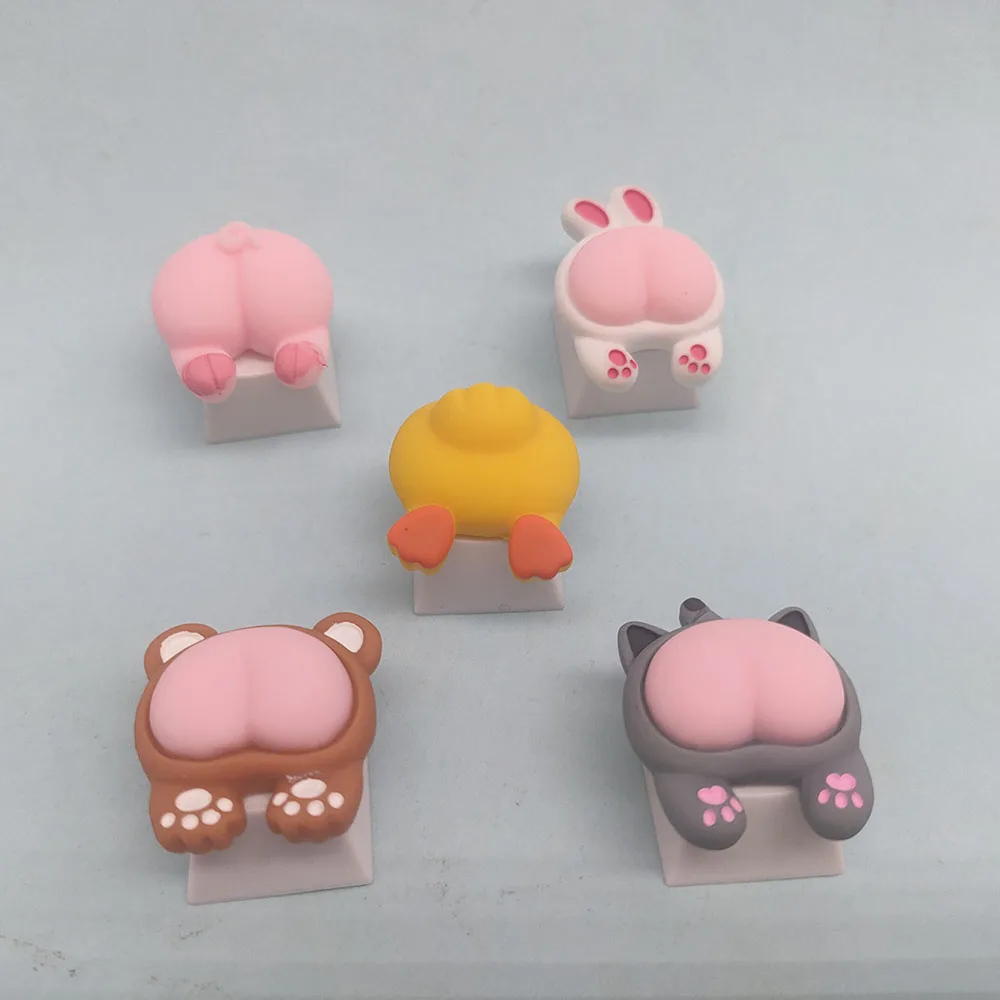 Cat Paw Butt Key Cap Animal Keycaps For Mechanical Gaming Keyboard Custom ESC Keycap Cherry Mx Switch For PC Gift For Birthday