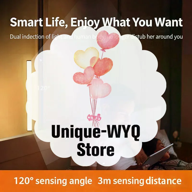 Human Body Sensor Light Nighttime Automatic Sensor Light Strip Hallway Entrance Light Light Bar