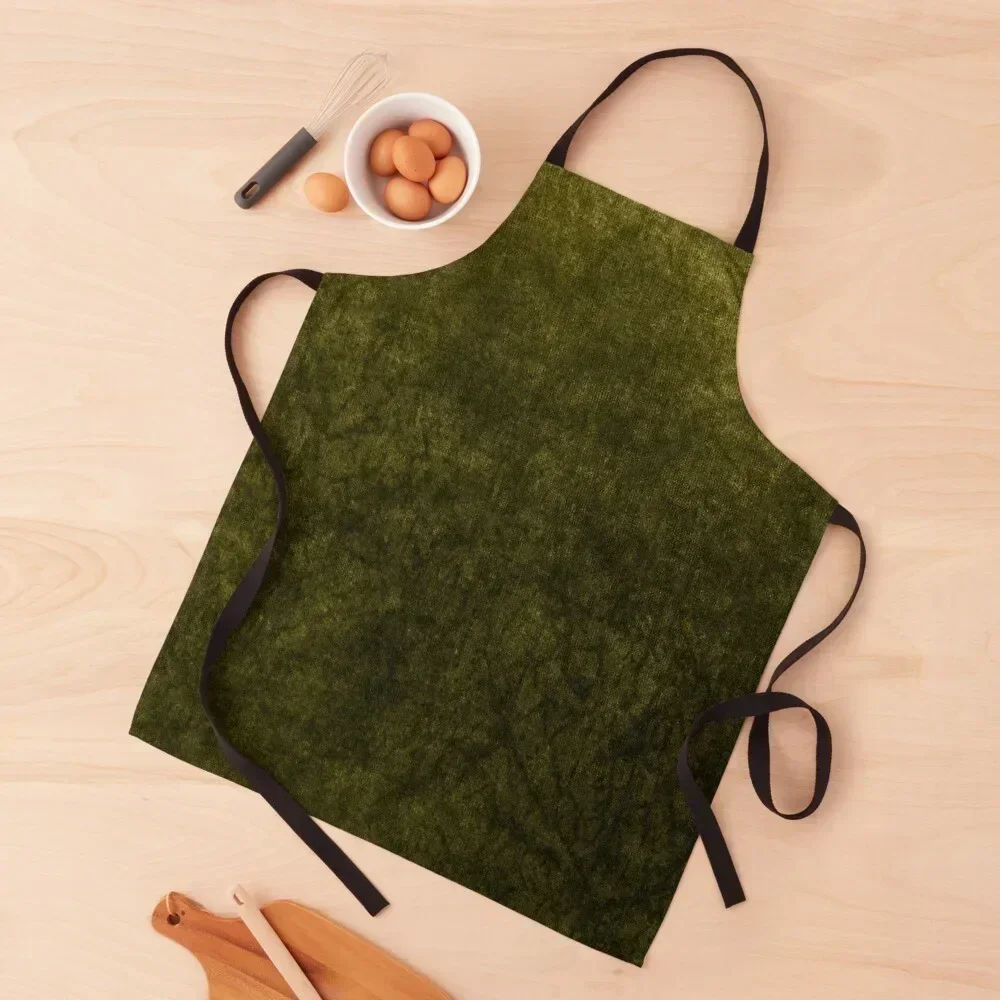 

Olive Green Boudoir Velvet | Texture Apron barber uniform Kitchen Man Customizable Woman barber men Apron