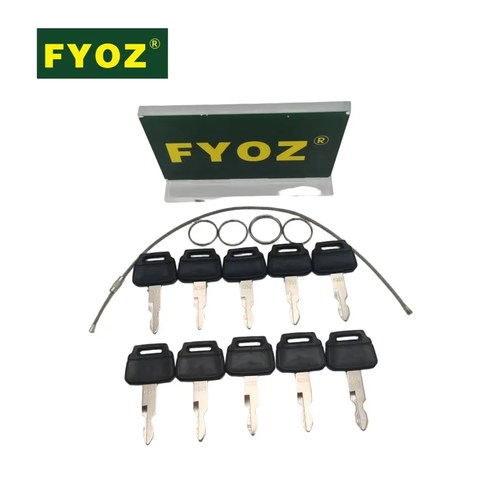10PCS Side Door Ignition Key For Kobelco Excavator SK60 SK130 SK200 SK260 SK350 K250 Excavator Part