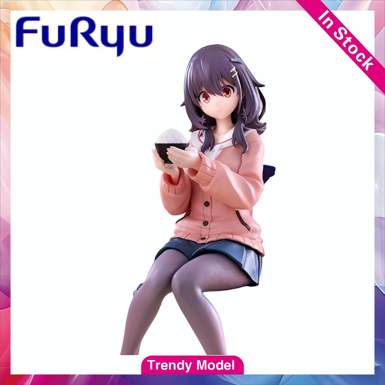 

【TM】FURYU Pressed Instant Noodles The Food Remains Delicious As Time Goes By Mako Kawai Figures Models Toys Gift