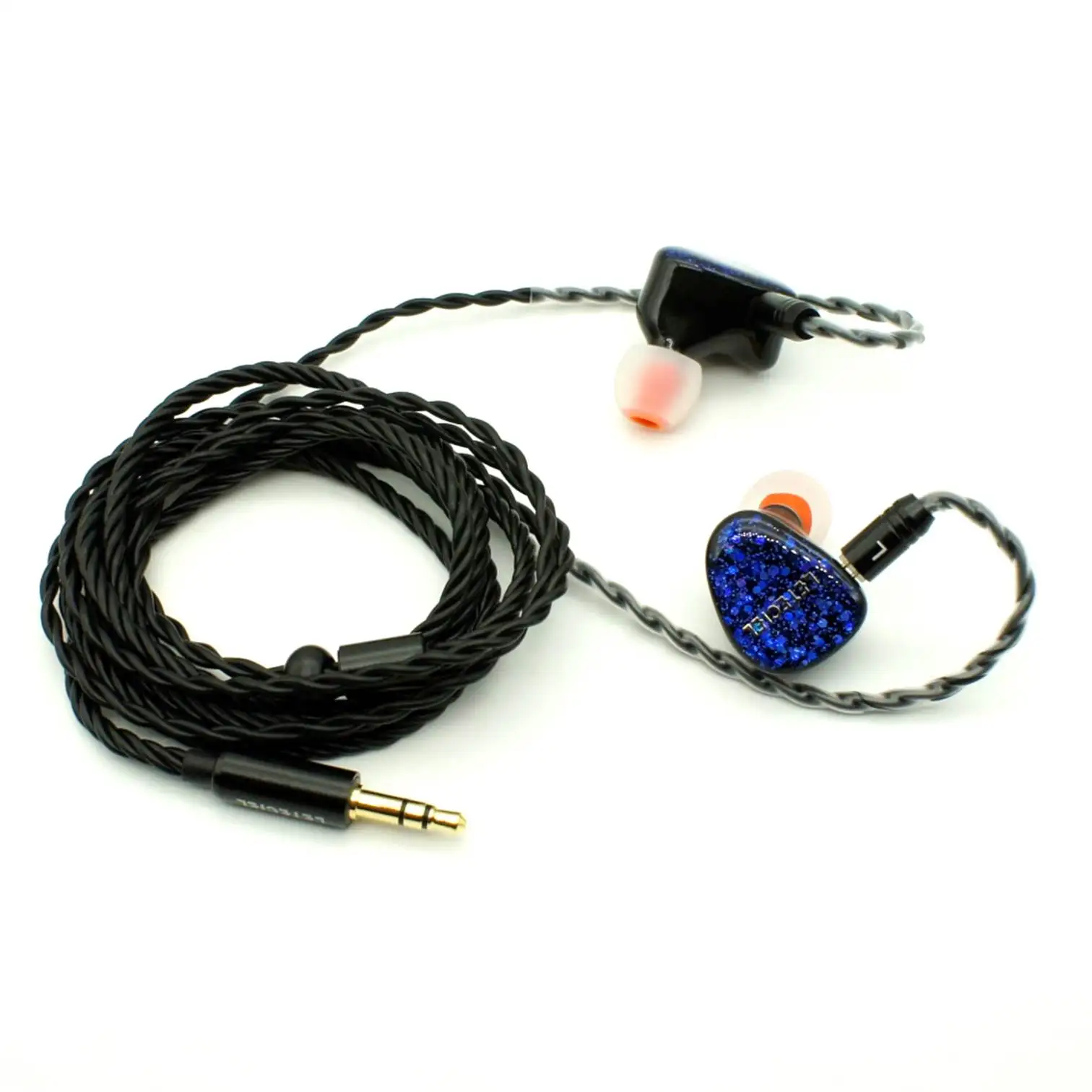 Leteciel Shark 10 مم سائق ديناميكي عالي الأداء مطلي بالبريليوم + 2 سائق ديناميكي محوري 2Pin 0.78 مم HiFi داخل الأذن سماعة أذن