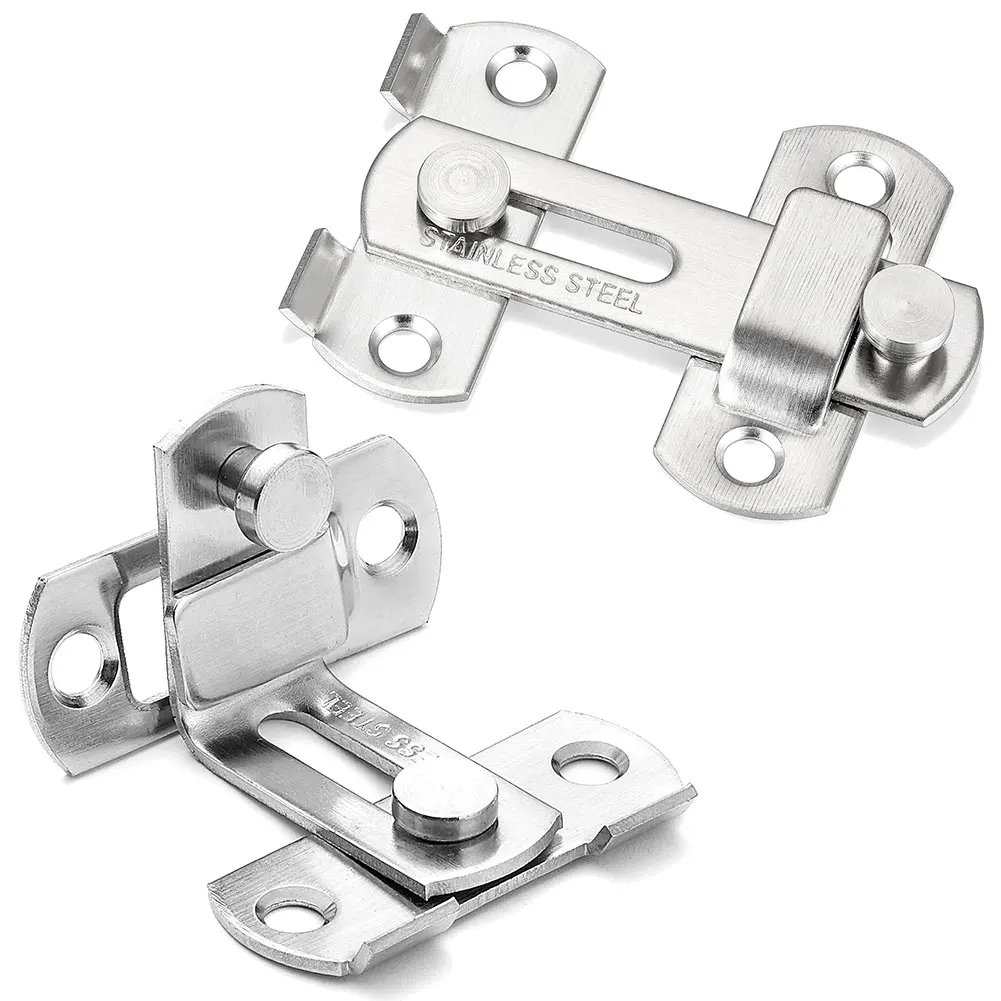 

16Pcs Gate Latches Stainless Steel Door Latch Bolt Anti-Theft Door Buckle Door Bolt Furniture Fittings Hardware